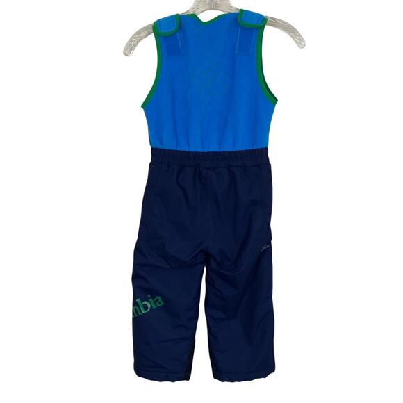 Columbia Toddler 4T Buga Nylon Snow Bib Snowsuit Omnitech Navy Fleece Top - Picture 5 of 16